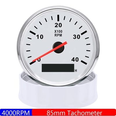 TACHOMETER 3000RPM TACHO GAUGE 85MM GASOLINE ДИЗЕЛЬ ENGINE TACHO WIT~81023