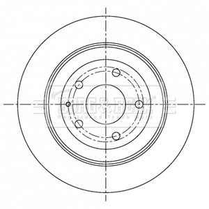 BORG & BECK BBD5303 ДИСК ГАЛЬМІВНИЙ ЗАД