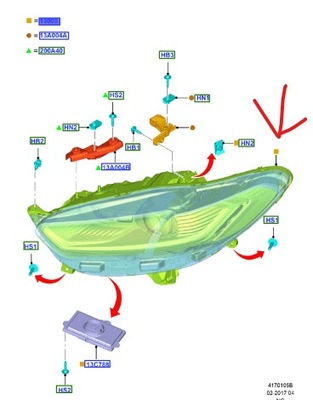 Фара передній лівий ford mondeo mk5 2018-2022 оригінальний номер фото №1
