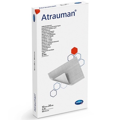 ATRAUMAN Hartmann opatrunek z maścią 10x20cm 30szt