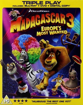 MADAGASCAR 3: EUROPE\'S MOST WANTED (MADAGASKAR 3) [BLU-RAY]+[DVD]