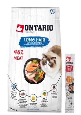 Sucha karma dla kota Ontario kaczka dla kotów wybrednych 0,4 kg