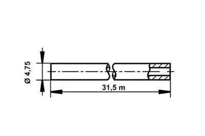 ATE CABLE DE FRENADO ACERO SR 4.7MM  