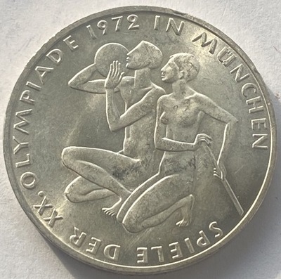 Niemcy, RFN 10 marek 1972 Olimpiada srebro *211