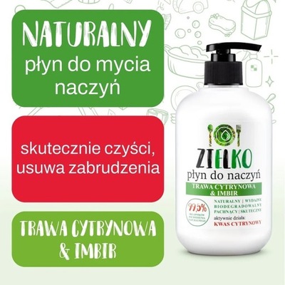 Płyn do mycia naczyń Zielko trawa cytrynowa 0,5 l