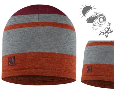 WEŁNIANA CZAPKA BUFF BEANIE MERINO WOOL MOVE HAT