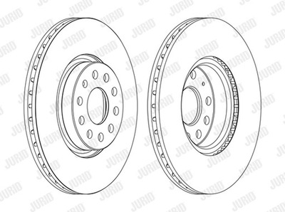ДИСКИ ТОРМОЗНЫЕ ТОРМОЗНЫЕ JURID 562387JC-1