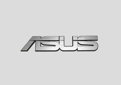 ASUS naklejka emblemat 60 x 12 mm * SREBRNA