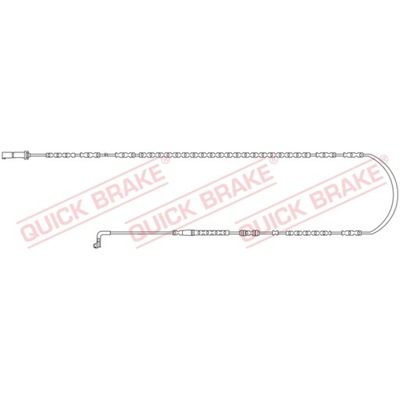 CONTACTO OSTRZEGAWCZY, ZUZYCIE OKLADZIN DE FRENADO QUICK BRAKE WS 0292 A  