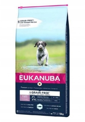 Eukanuba Grain Free Puppy Large Breed łosoś 12kg