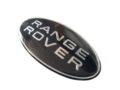 EMBLEM FOR RANGE ROVER BLACK SILVER GLOSSY  