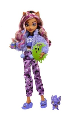 MONSTER HIGH LALKA PIŻAMA PARTY CLAWDEEN WOLF HKY67