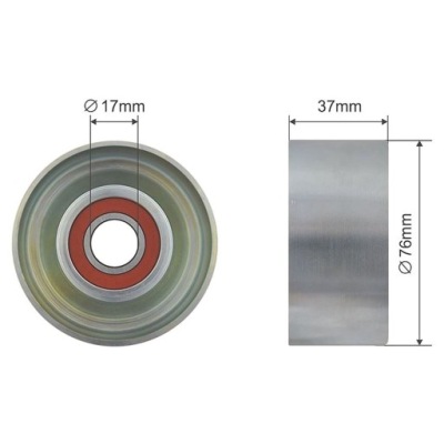 Ролик натяжителя ремень honda accord civic cr-v fr-v integra stream 2001- фото №1