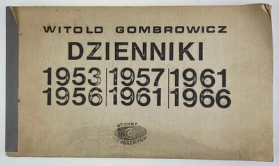 Dzienniki 1953-1956 Witold Gombrowicz