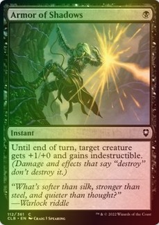 MTG Armor of Shadows, FOIL (CLB) - stan NM