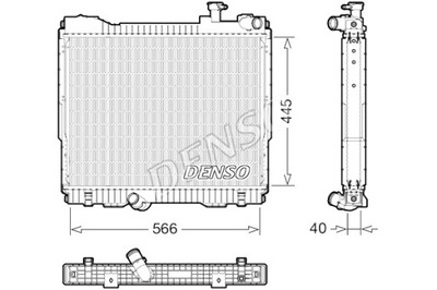 DENSO RADUADOR DEL MOTOR DE AGUA NISSAN  