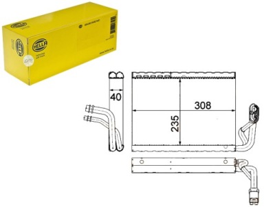 Hella испаритель кондиционера p3372 351330691 3000v5 фото №1
