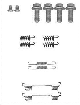 SPRINGS DO PADS BRAKE MERCEDES W220  