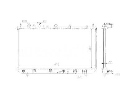 RADIATOR WATER MAZDA PREMACY 06.99- FP8515200A  