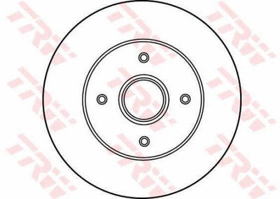 ДИСКИ ТОРМОЗНЫЕ ТОРМОЗНЫЕ ЗАД TRW DF2706