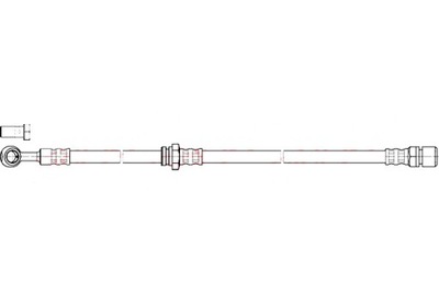 QUICK BRAKE ПАТРУБОК ТОРМОЗНОЙ ГИБКИЙ ПЕРЕД P CHEVROLET LACETTI