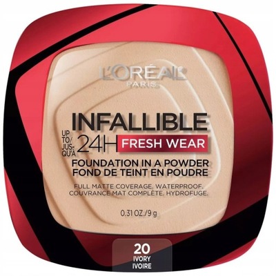 L'Oréal Infallible 24h Fresh Wear púder 020 Ivory