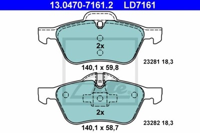 КОЛОДКИ HAM.CERAMIC ПЕРЕДНЯ МІНІ COOPER 01-