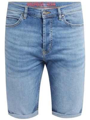 Krótkie spodenki męskie jeansowe HUGO BOSS r. L szorty spodnie
