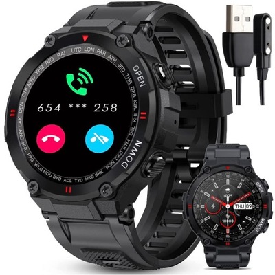 Smartwatch Męski ANSUNG 1,3'' IP67 CZARNY OUTLET