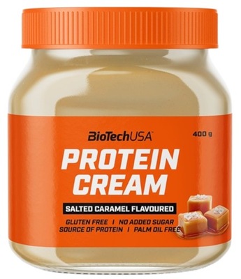 BioTech USA Protein Cream krem proteinowy do smarowania 400g Słony Karmel