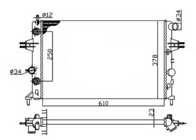 РАДИАТОР ВОДЫ NRF 50562A