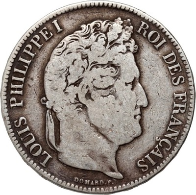Francja, Ludwik Filip I, 5 franków 1834 A