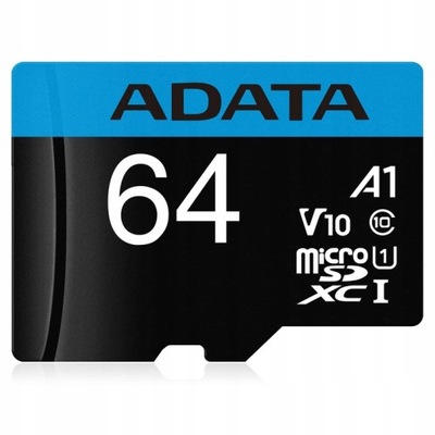 Karta pamięci microSD Adata Premier 64 GB 100 MB/s