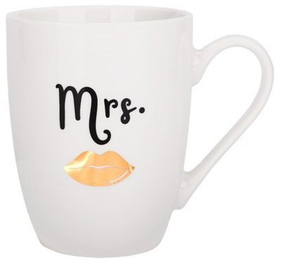 Kubek Ravi Mrs & Mr porcelana 340 ml