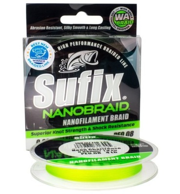 SUFIX PLECIONKA SUFIX NANOBRAID 0,06mm (100m) SELEDYNOWA SNB06CH100