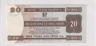 20 Dolarów Polska 1979 Seria HH - UNC PEWEX