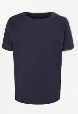 GEORGE Granatowy t-shirt chłopięcy roz 116-122 cm