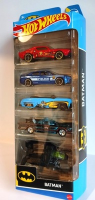 Hot Wheels Zestaw Autek BATMAN 5-PAK Set Of 5 Cars