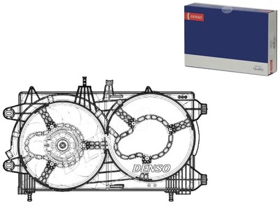 VENTILIATORIUS AUŠINTUVO Z KORPUSAS LANCIA YPSILON 0.9 12.13- DENSO 