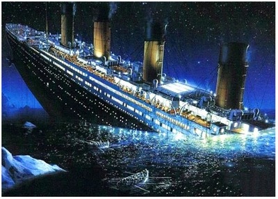 Haft Diamentowy 5D Mozaika Statek Titanic