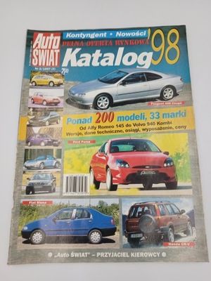 AUTO ŚWIAT KATALOG 98 CZASOPISMO MOTORYZACYJNE