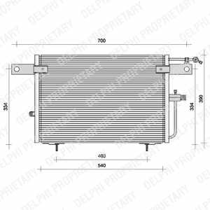 РАДИАТОР КОНДИЦИОНЕРА DELPHI TSP0225083