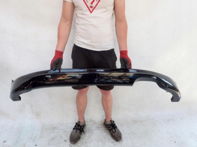 Honda civic vii 7 hb type-r 00-06 dół накладка спойлер бампера задня фото №1