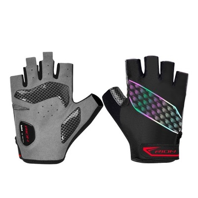 RION Men's Shockproof Gel Pad Cycling Glove Half Finger Sport Gloves Summer