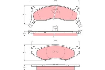 TRW GDB1158 КОЛОДКИ ДИСКОВЫЕ ТОРМОЗНОЕ 