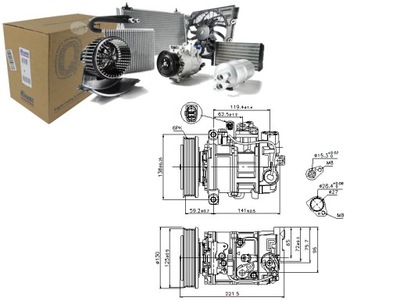 COMPRESSOR AIR CONDITIONER AUDI A4 A8 Q7 LAMBORGHINI G  