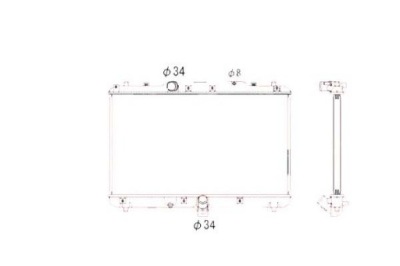 Nrf радиатор fiat sedici 06- nrf фото №1