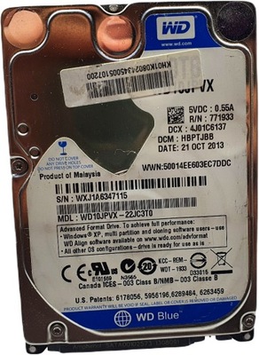 Dysk twardy HDD Western Digital WD10JPVX 1TB SATA III 2,5" 1000GB