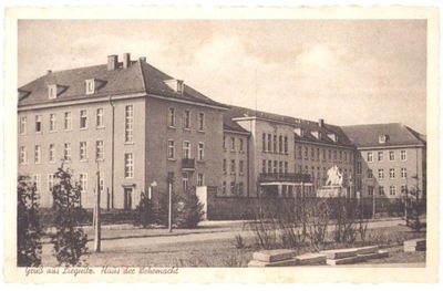 LEGNICA- Haus der Wehrmacht- 1940 Gruss aus Liegnitz- wojna okupacja