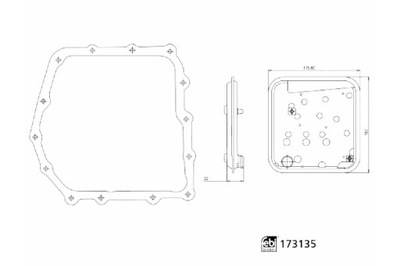 FEBI BILSTEIN FILTRAS HIDRAULIKOS DĖŽĖS PAVARŲ CHRYSLER CARAVAN GRAND 